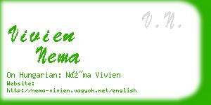 vivien nema business card